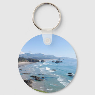 Oregon Coastal Viewpoint Key Ring