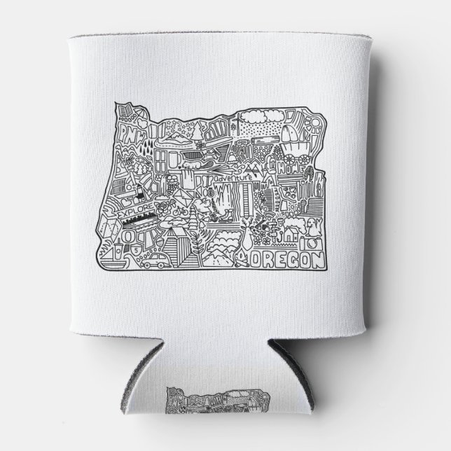 Oregon Doodle Can Cooler (Front)