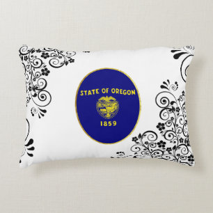 Oregon flag decorative cushion