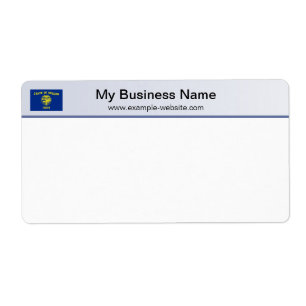 Oregon Flag Header Shipping Label