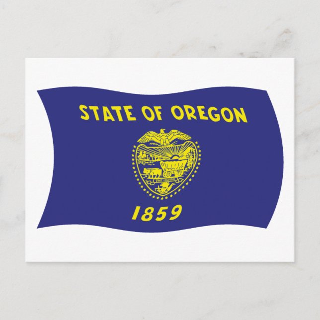 Oregon Flag Postcard (Front)