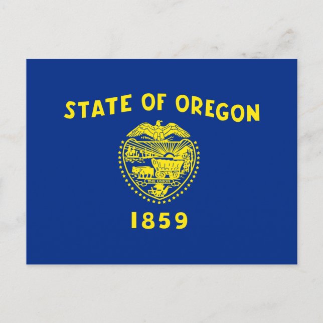 Oregon Flag Postcard (Front)