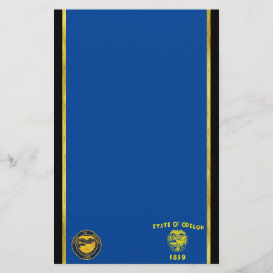 Oregon flag stationery