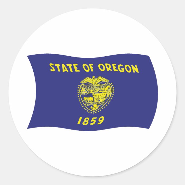 Oregon Flag Sticker (Front)
