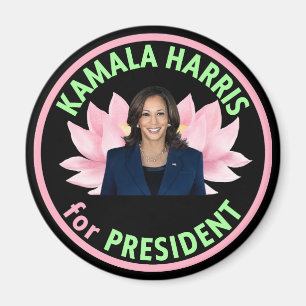 Oregon for Harris Circle Magnet