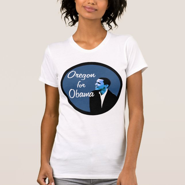 Oregon for Obama Blue T-Shirt (Front)