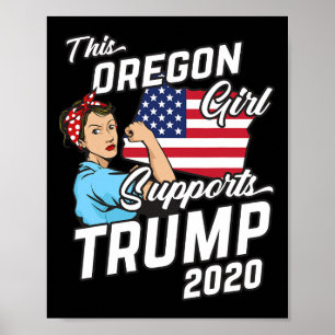 Oregon For Trump Womens Rally Gift Poster
