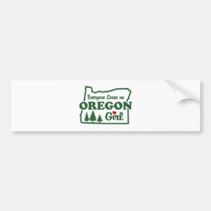Oregon Girl Bumper Sticker