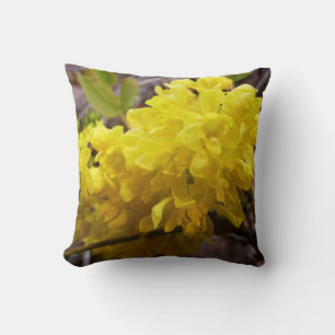 Oregon Grape Flowers Yellow Wildflowers Cushion