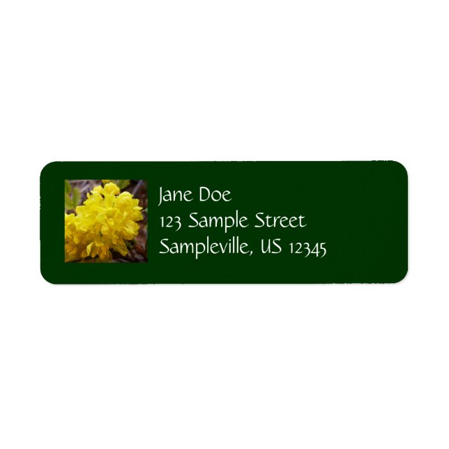 Oregon Grape Flowers Yellow Wildflowers Return Address Label (Front)