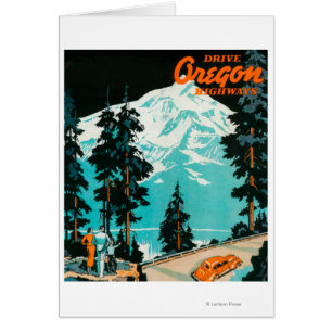 Oregon Highways Advertising Poster