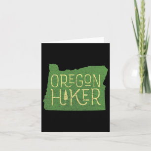 Oregon Hiker Outdoors Clic Retro Hiking Adventure  Card