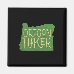 Oregon Hiker Outdoors Clic Retro Hiking Adventure  Magnet