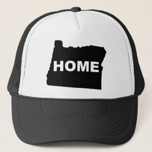 Oregon Home Away From State Button Badge Pin Trucker Hat
