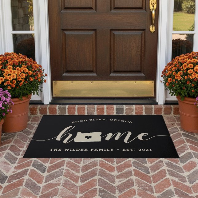 Oregon Home State Personalised Doormat (Creator Uploaded)