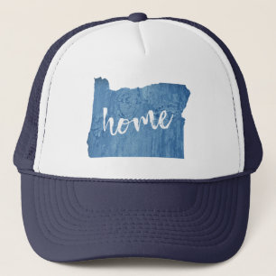 Oregon Home Wood Grain Trucker Hat