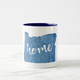 Oregon Home Wood Grain Two-Tone Coffee Mug
