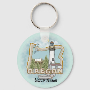 Oregon Lighthouse  Key Ring