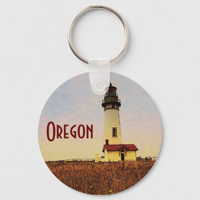 Oregon Lighthouse Keychain (Front)