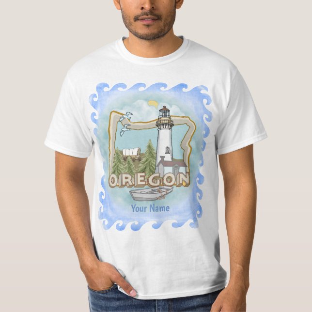 Oregon Lighthouse  t-shirt (Front)