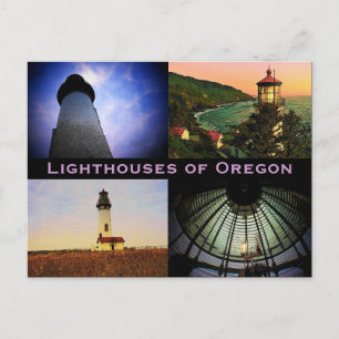 Oregon Lighthouses Postcard