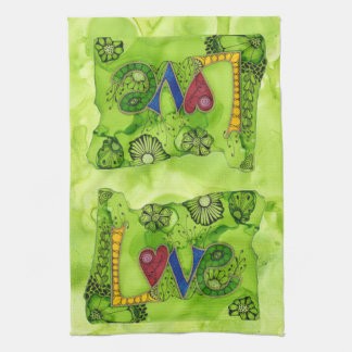 Oregon Love over stove Kitchen Towel