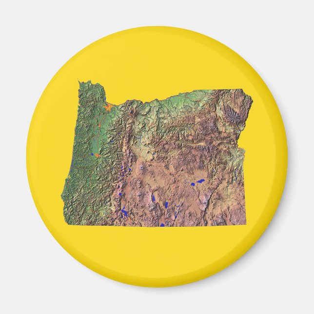 Oregon Map Magnet (Front)