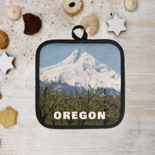 Oregon Mount Hood and Orchards Pot Holder