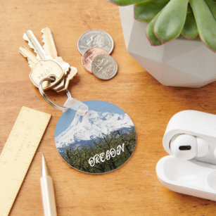 Oregon Mount Hood Photo Key Ring
