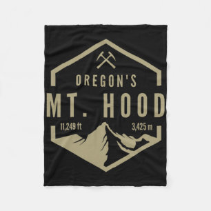 Oregon Mountain Mt. Hood Fleece Blanket