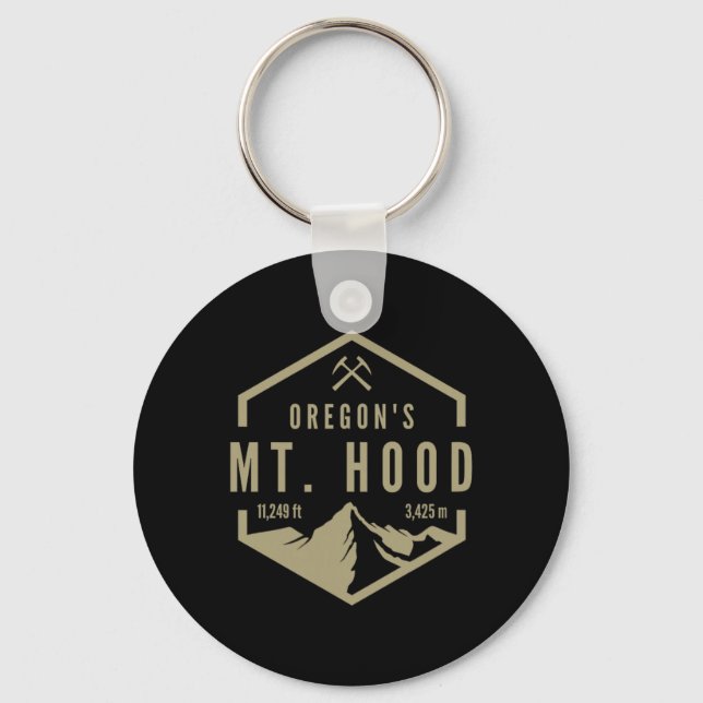 Oregon Mountain Mt. Hood  Key Ring (Front)