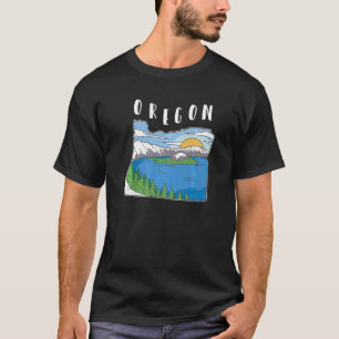 Oregon Mountain Nature Landscape T-Shirt