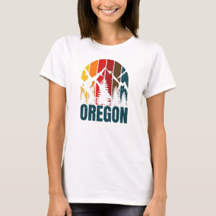 Oregon Mountains Retro Vintage T-Shirt