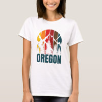 Oregon Mountains Retro Vintage