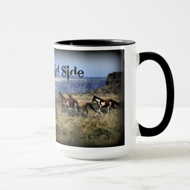 Oregon Mustangs on an Oregon's Wild Side MUG! Mug (Right)
