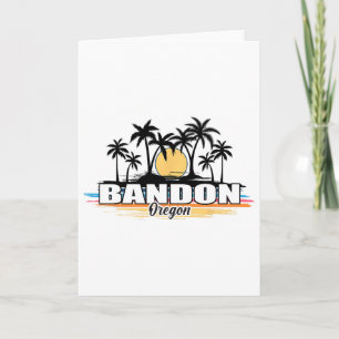 Oregon Ndon Retro Surfing Beach Men Women Kids Card
