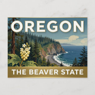 OREGON Pacific Northwest Heritage Emblem Postcard