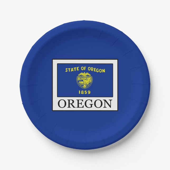 Oregon Paper Plate (Front)