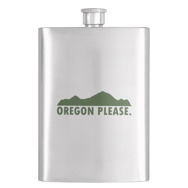 Oregon Please Hip Flask (Front)