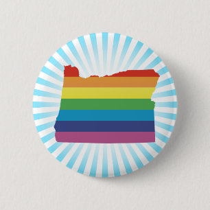 oregon pride. 6 cm round badge