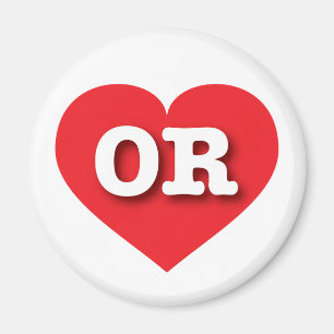 Oregon Red Heart - Big Love Magnet