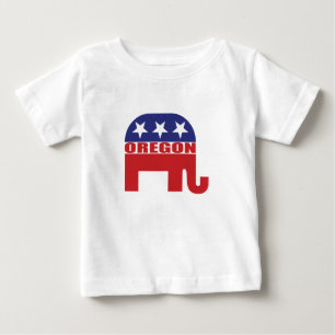 Oregon Republican Elephant Baby T-Shirt