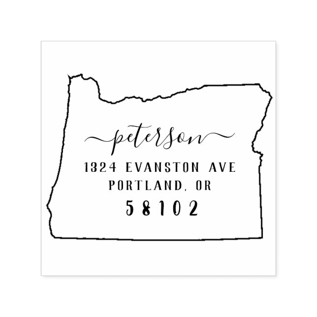 Oregon Return Address Stamp Self-Inking (Design)