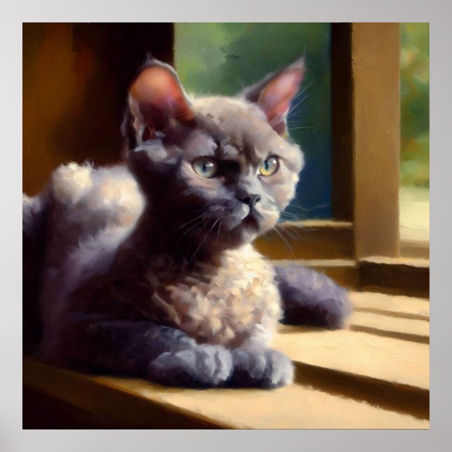 Oregon Rex Cat  Poster (Front)