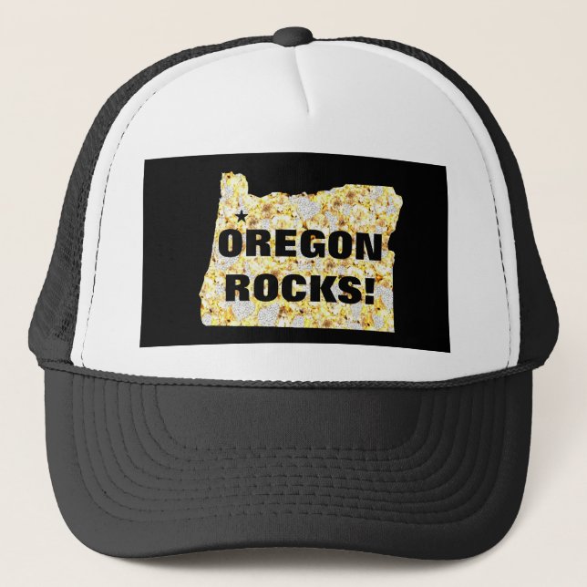 OREGON ROCKS TRUCKER HAT (Front)