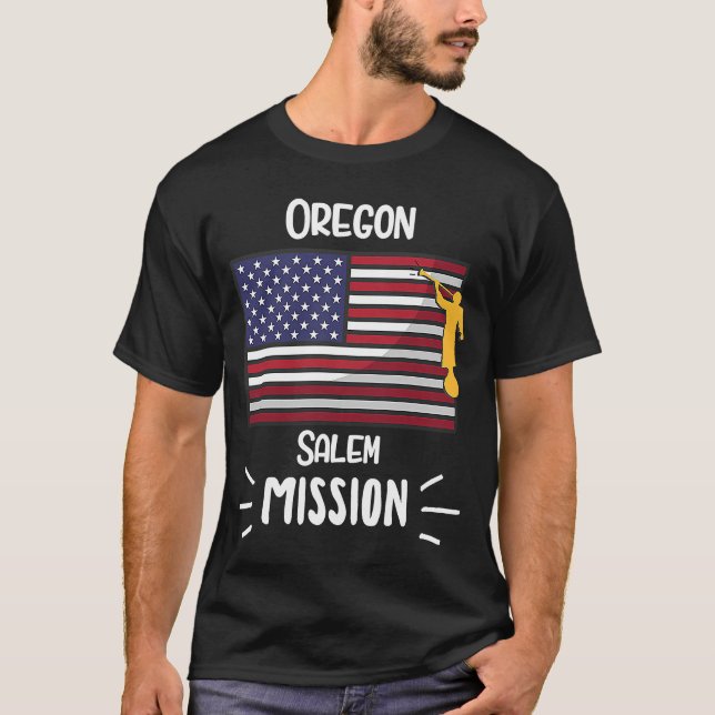 Oregon Salem Mormon LDS Mission Missionary T-Shirt (Front)