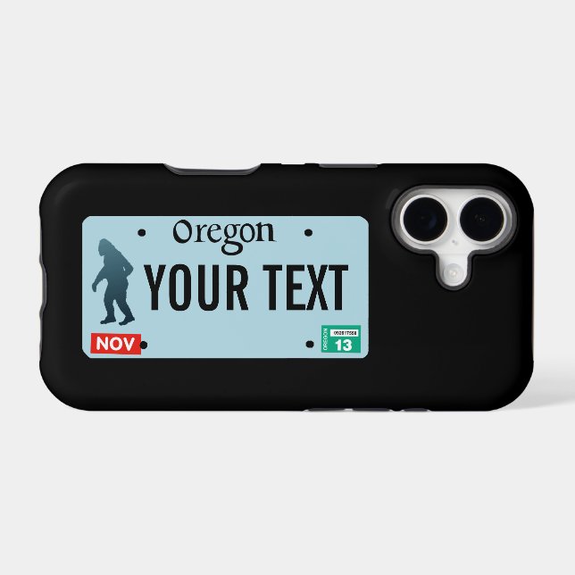 Oregon Sasquatch License Plate (Back (Horizontal))
