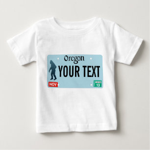 Oregon Sasquatch License Plate Baby T-Shirt