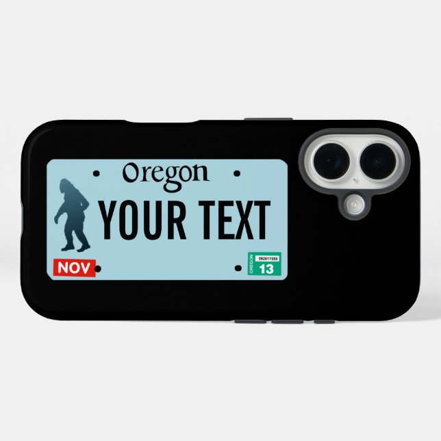 Oregon Sasquatch License Plate Case-Mate iPhone Case (Back (Horizontal))