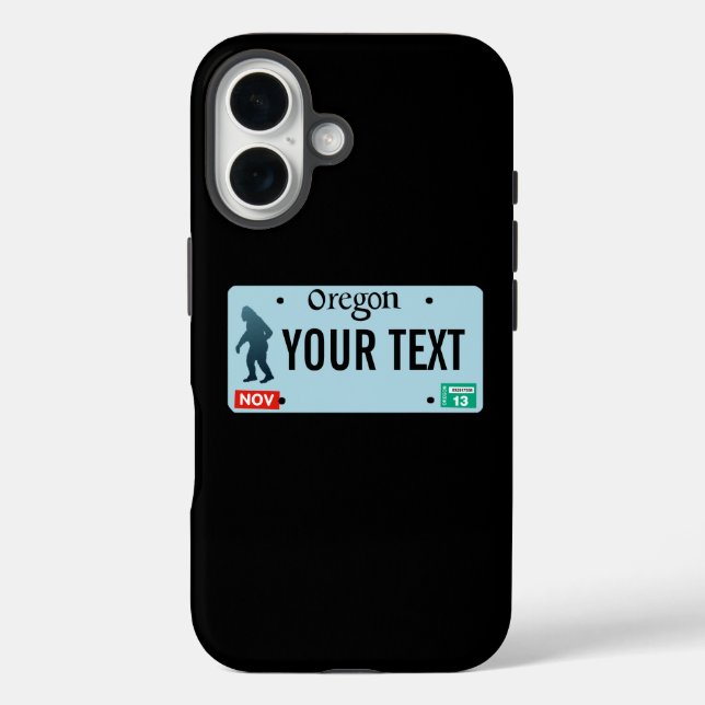 Oregon Sasquatch License Plate Case-Mate iPhone Case (Back)